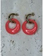 Boucles D'Oreilles Rose Fluo
