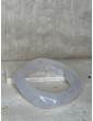 Bracelet Jonc Blanc Givré