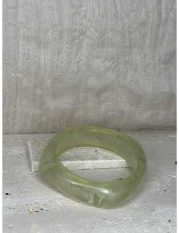 Bracelet Jonc Vert Pâle