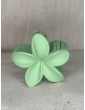 Barrette Fleur Vert Pomme