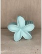 Barrette Fleur Vert D’Eau