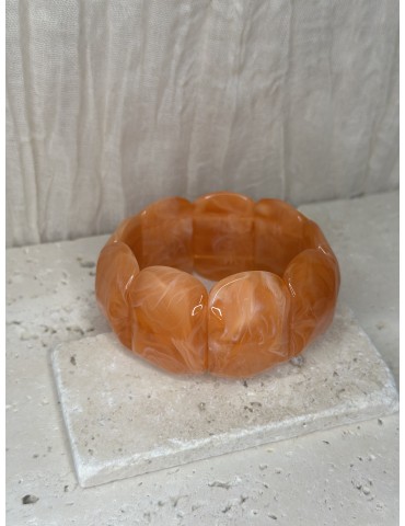 Bracelet Orange Marbré