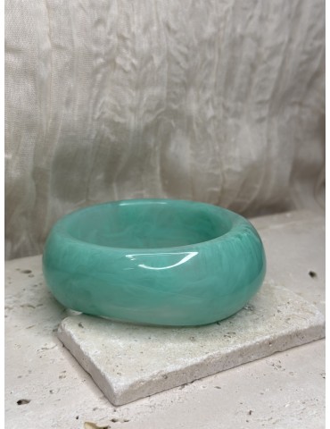 Bracelet Jonc Vert D'eau