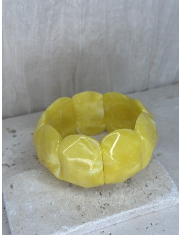 Bracelet Jaune Marbré