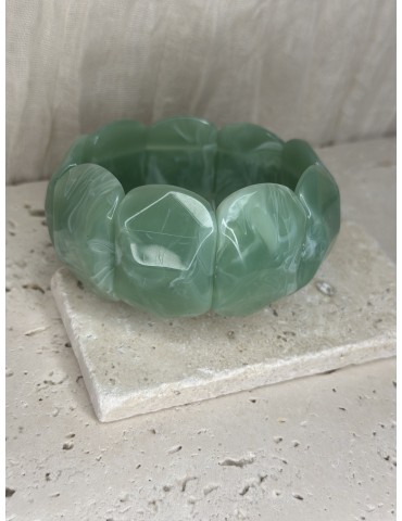 Bracelet Vert Marbré