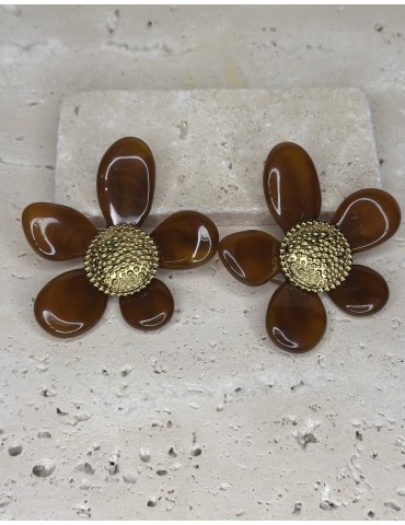 Boucles D’Oreilles Fleur...