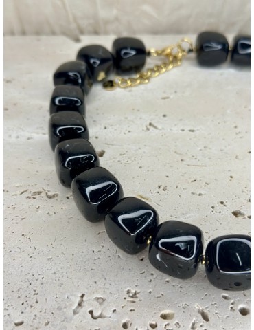 Collier Acier Inoxydable Noir