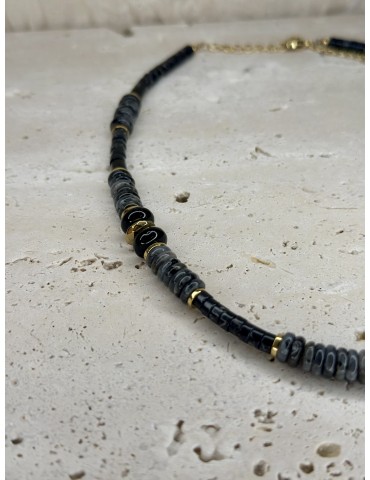 Collier Acier Inoxydable Noir