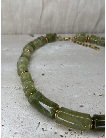 Collier Acier Inoxydable Vert