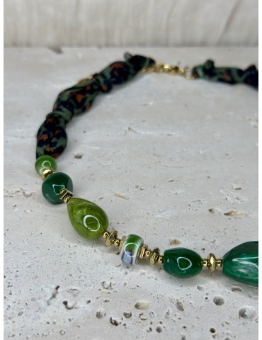 Collier Acier Inoxydable Vert