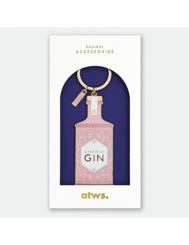 Porte-clés U HAD ME AT GIN
