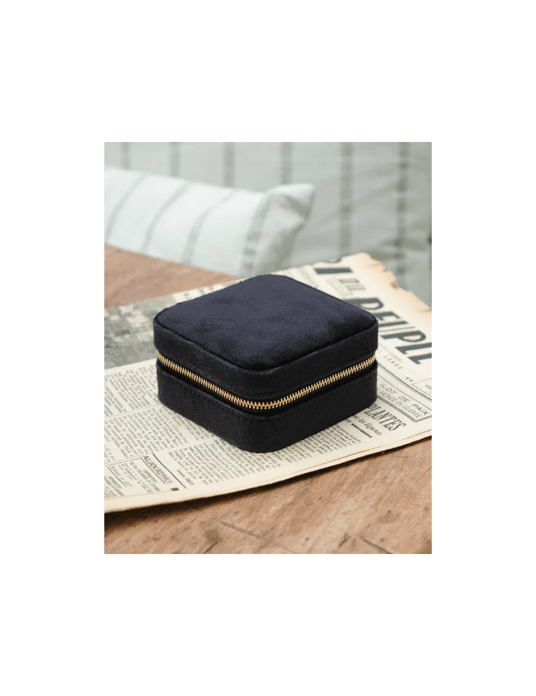 Plateau à Bijoux 12 Compartiments En Velours Noir - Dimensions 35x24x3 Cm | Rangement Et Présentation Pour Bagues, Pendentifs